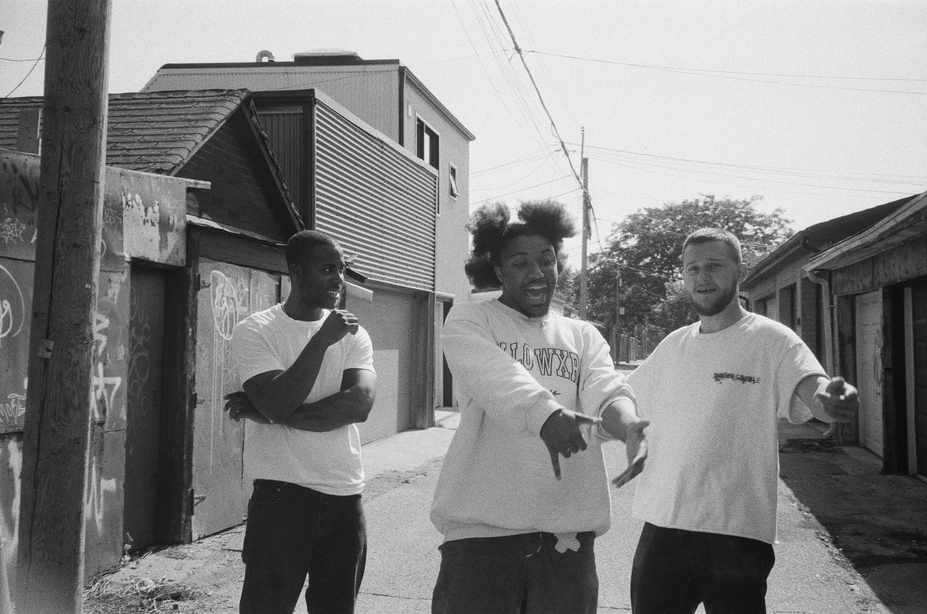 KEND! and his friends in Toronto filming the DUNDAS music video